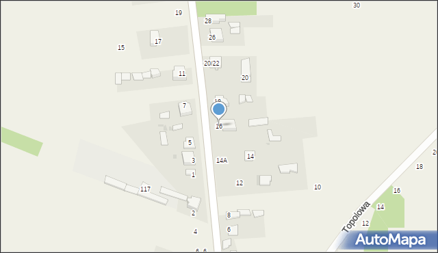 Czarny Las, Częstochowska, 16, mapa Czarny Las