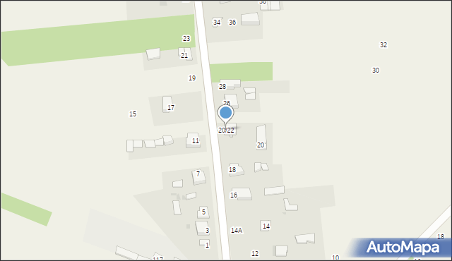 Czarny Las, Częstochowska, 20/22, mapa Czarny Las