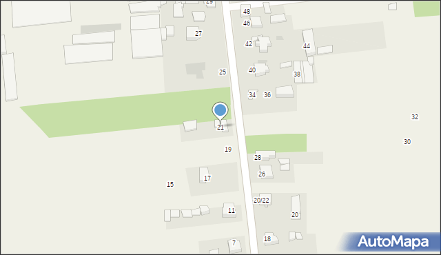 Czarny Las, Częstochowska, 21, mapa Czarny Las