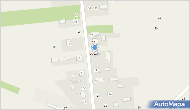 Czarny Las, Częstochowska, 22, mapa Czarny Las