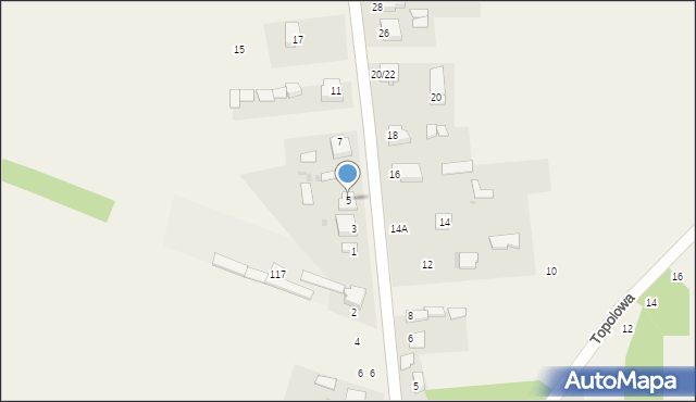 Czarny Las, Częstochowska, 5, mapa Czarny Las
