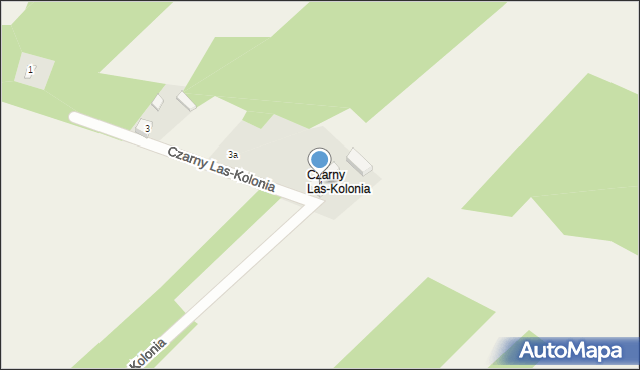 Czarny Las, Czarny Las-Kolonia, 4, mapa Czarny Las