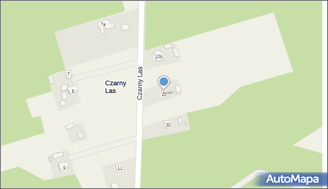 Czarny Las, Czarny Las, 10, mapa Czarny Las