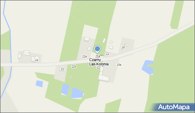 Czarny Las, Czarny Las, 21a, mapa Czarny Las