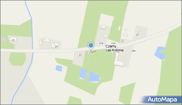 Czarny Las, Czarny Las, 22b, mapa Czarny Las