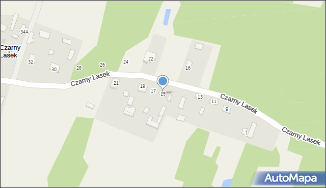 Czarny Lasek, Czarny Lasek, 18, mapa Czarny Lasek