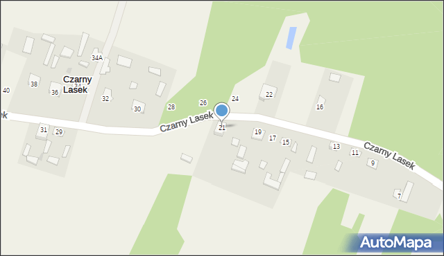Czarny Lasek, Czarny Lasek, 21, mapa Czarny Lasek