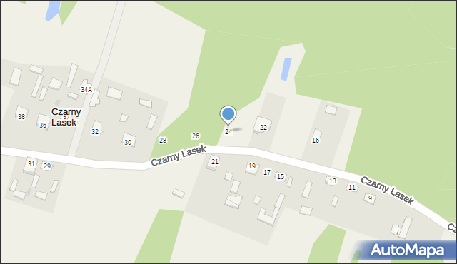 Czarny Lasek, Czarny Lasek, 24, mapa Czarny Lasek