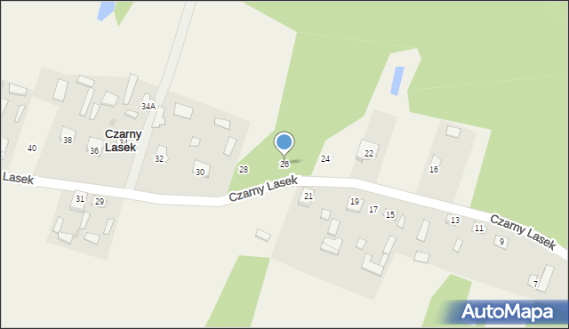 Czarny Lasek, Czarny Lasek, 26, mapa Czarny Lasek