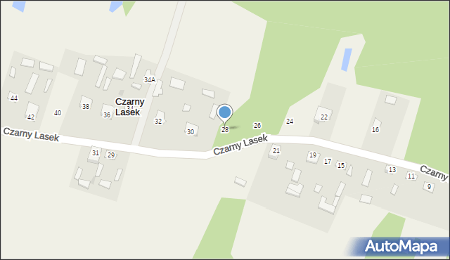 Czarny Lasek, Czarny Lasek, 28, mapa Czarny Lasek