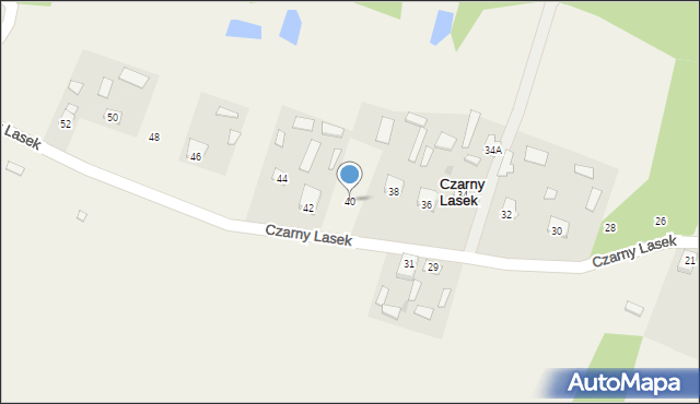 Czarny Lasek, Czarny Lasek, 40, mapa Czarny Lasek