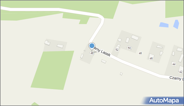 Czarny Lasek, Czarny Lasek, 49, mapa Czarny Lasek