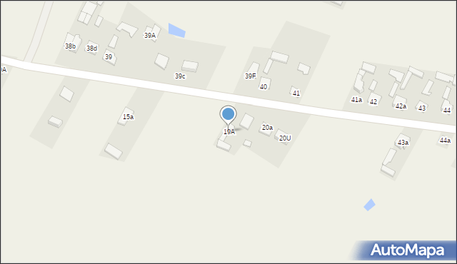 Czarny Ług, Czarny Ług, 19A, mapa Czarny Ług