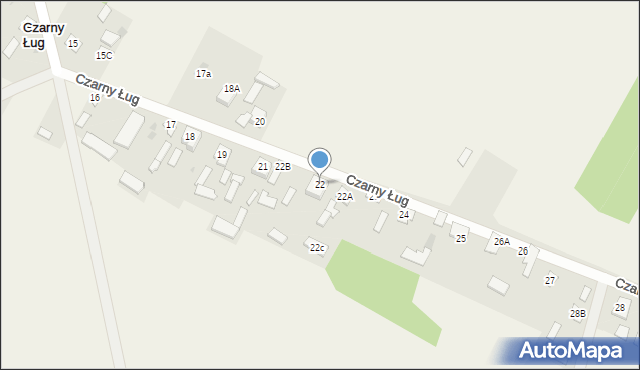 Czarny Ług, Czarny Ług, 22, mapa Czarny Ług