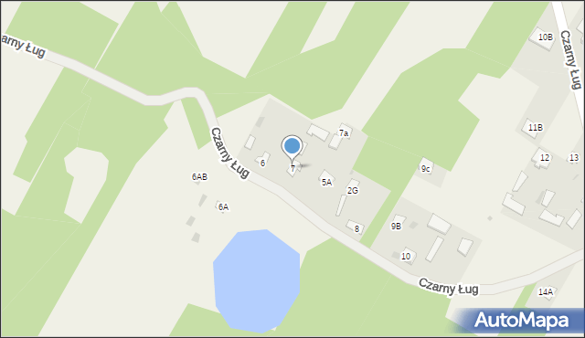 Czarny Ług, Czarny Ług, 7, mapa Czarny Ług