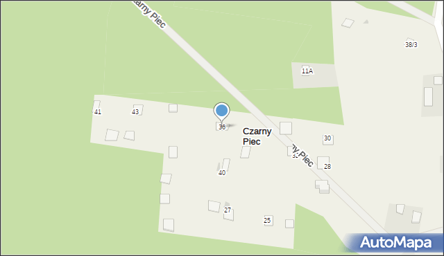 Czarny Piec, Czarny Piec, 36, mapa Czarny Piec