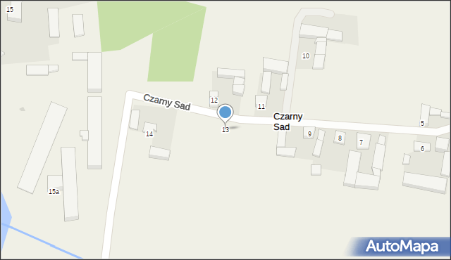 Czarny Sad, Czarny Sad, 13, mapa Czarny Sad