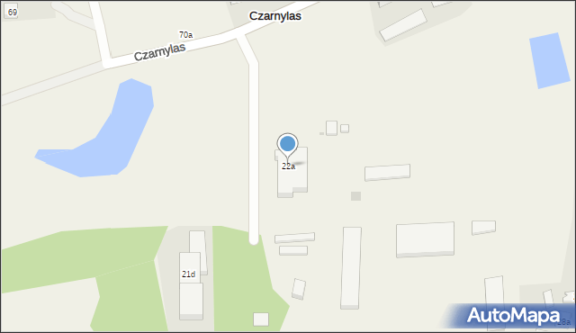 Czarnylas, Czarnylas, 22a, mapa Czarnylas