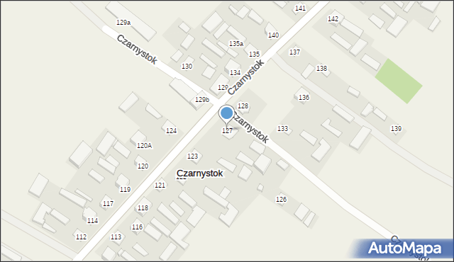 Czarnystok, Czarnystok, 127, mapa Czarnystok