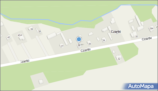 Czartki, Czartki, 36, mapa Czartki