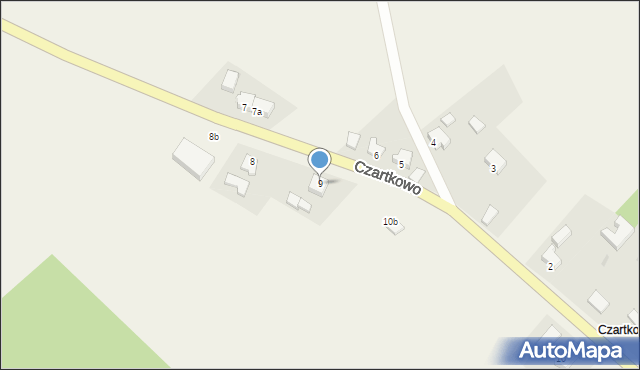 Czartkowo, Czartkowo, 9, mapa Czartkowo