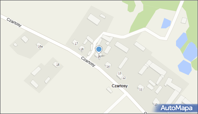 Czartosy, Czartosy, 15, mapa Czartosy