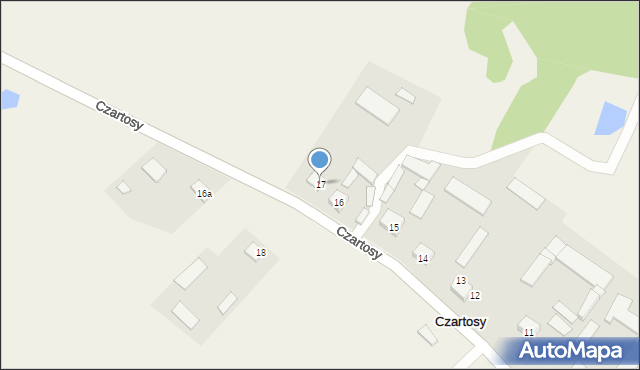 Czartosy, Czartosy, 17, mapa Czartosy