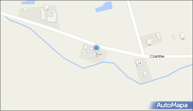 Czartów, Czartów, 12, mapa Czartów