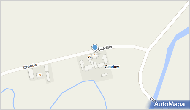 Czartów, Czartów, 21, mapa Czartów