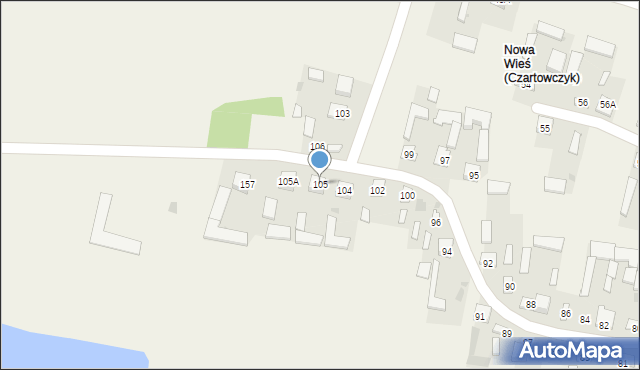 Czartowczyk, Czartowczyk, 105, mapa Czartowczyk