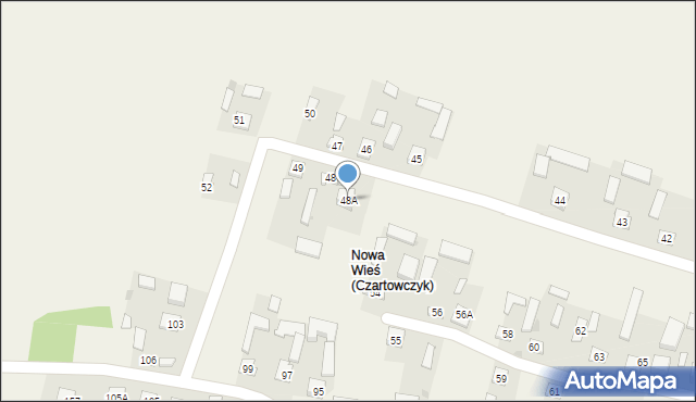 Czartowczyk, Czartowczyk, 48A, mapa Czartowczyk