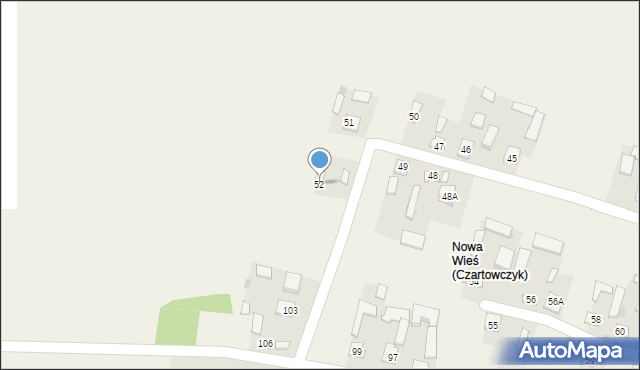 Czartowczyk, Czartowczyk, 52, mapa Czartowczyk