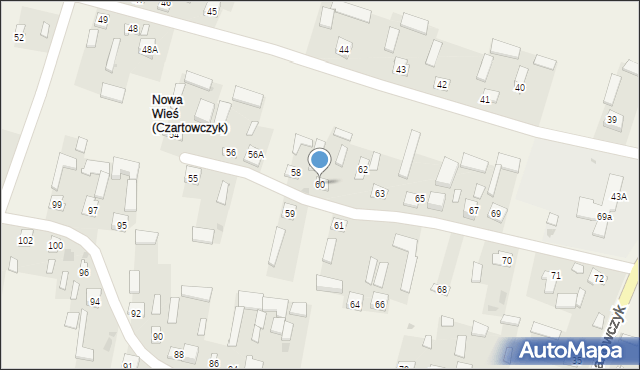 Czartowczyk, Czartowczyk, 60, mapa Czartowczyk