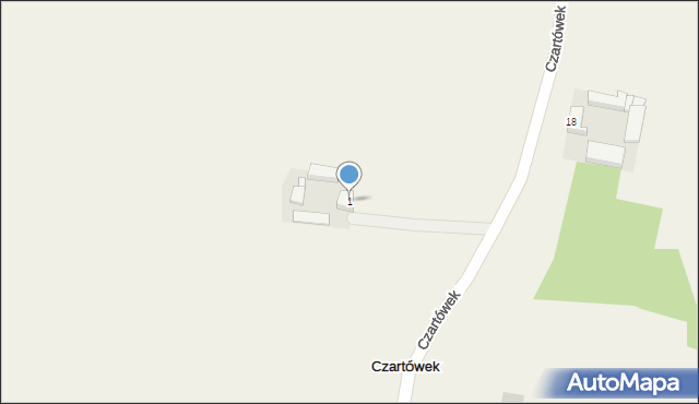 Czartówek, Czartówek, 1, mapa Czartówek