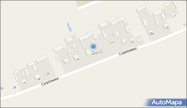 Czartowiec, Czartowiec, 23, mapa Czartowiec