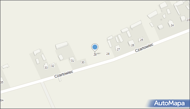 Czartowiec, Czartowiec, 29, mapa Czartowiec