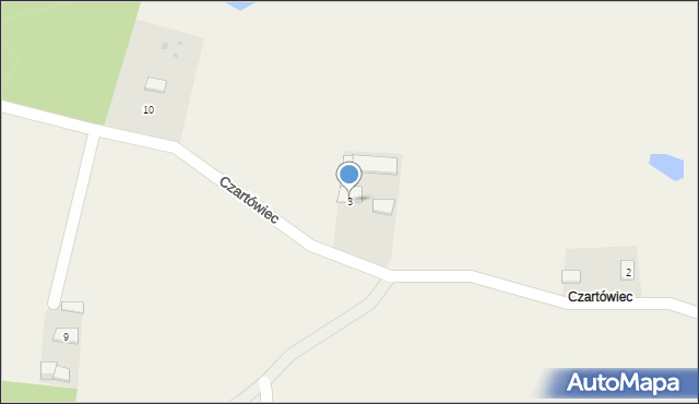 Czartówiec, Czartówiec, 3, mapa Czartówiec