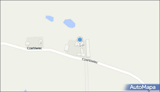 Czartówiec, Czartówiec, 1, mapa Czartówiec