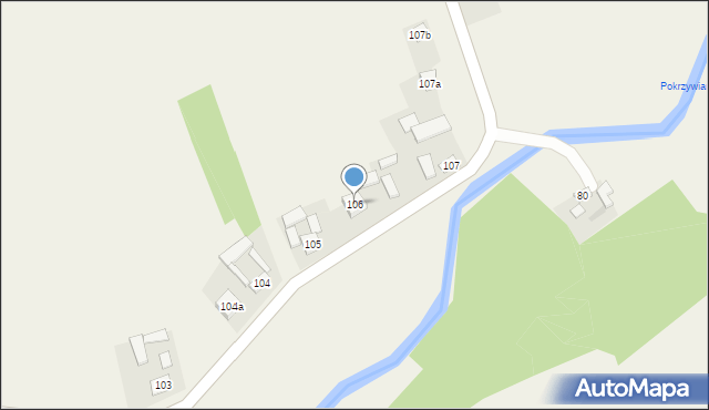 Cząstków, Cząstków, 106, mapa Cząstków