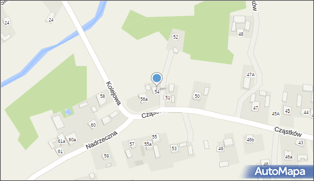 Cząstków, Cząstków, 56, mapa Cząstków