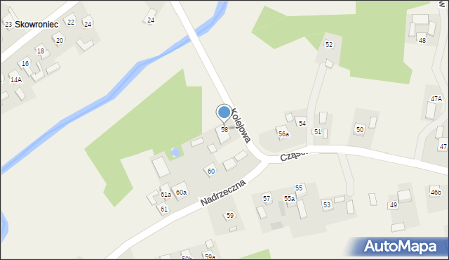 Cząstków, Cząstków, 58b, mapa Cząstków