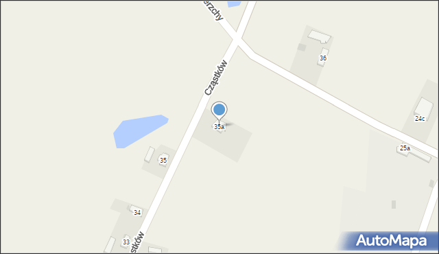 Cząstków, Cząstków, 35a, mapa Cząstków