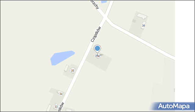 Cząstków, Cząstków, 35a, mapa Cząstków