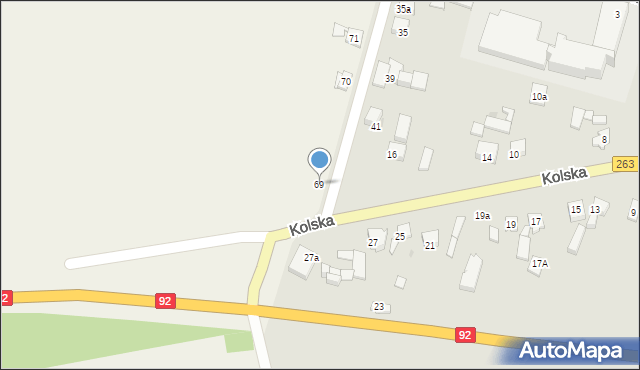 Cząstków, Cząstków, 69, mapa Cząstków