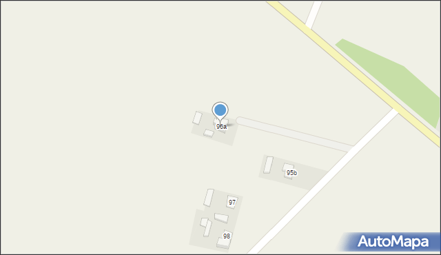 Cząstków, Cząstków, 96a, mapa Cząstków