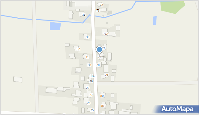 Cząstkowice, Cząstkowice, 77, mapa Cząstkowice
