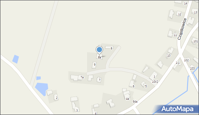 Cząstkowice, Cząstkowice, 8a, mapa Cząstkowice