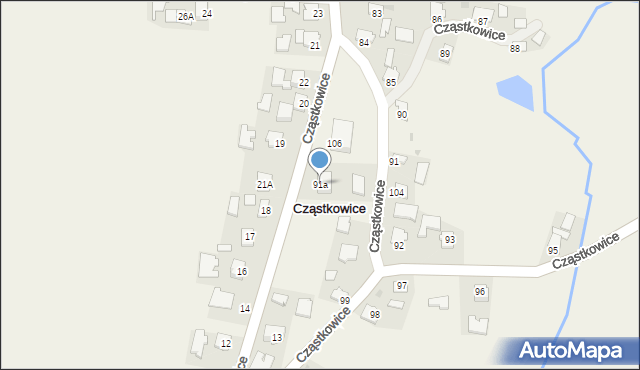 Cząstkowice, Cząstkowice, 91a, mapa Cząstkowice