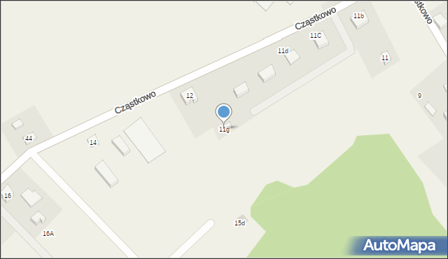 Cząstkowo, Cząstkowo, 11g, mapa Cząstkowo