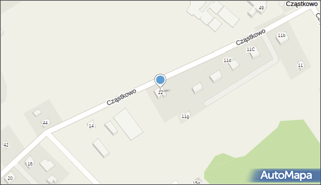 Cząstkowo, Cząstkowo, 12, mapa Cząstkowo